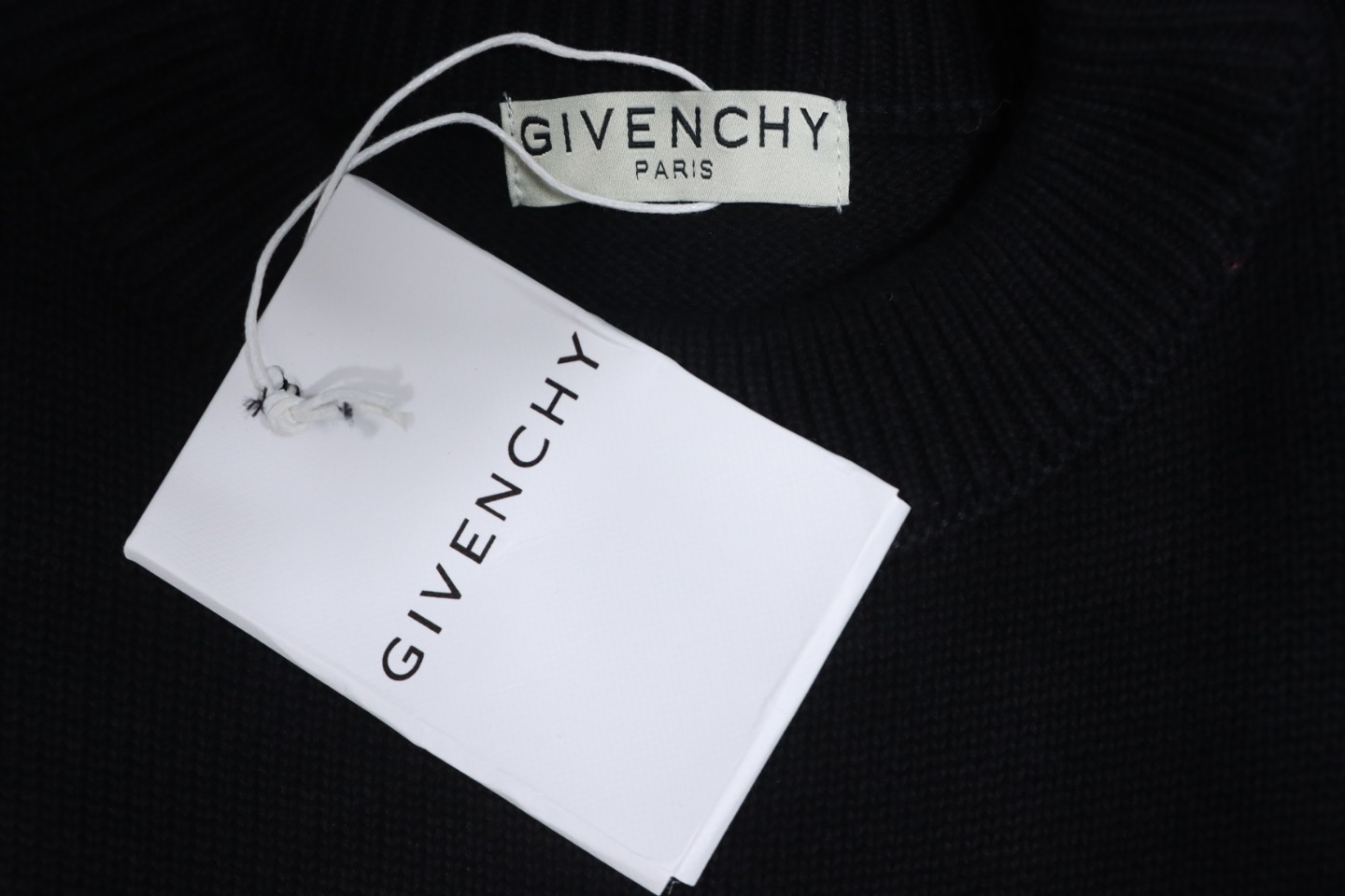 Givenchy Four-Star Alphabet Five-Pointed Star Distressed Crew Neck Sweater