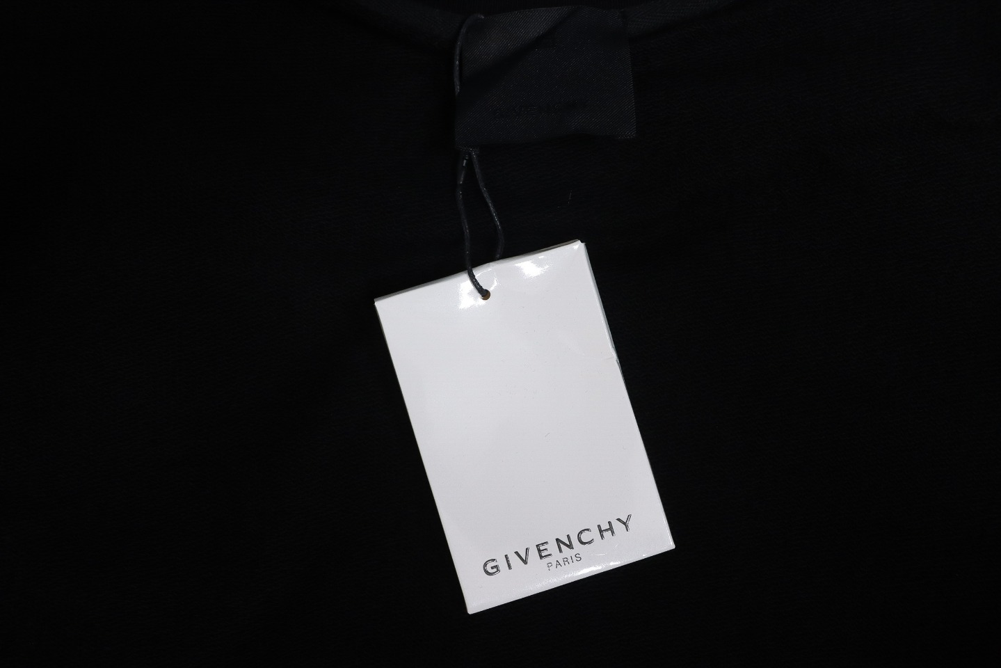 Givenchy Incomplete And Damaged Letter Round Neck Hoodie Black
