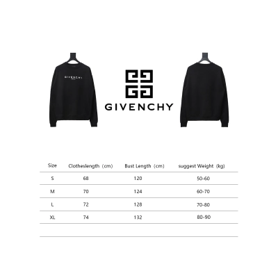 Givenchy Incomplete And Damaged Letter Round Neck Hoodie Black 02