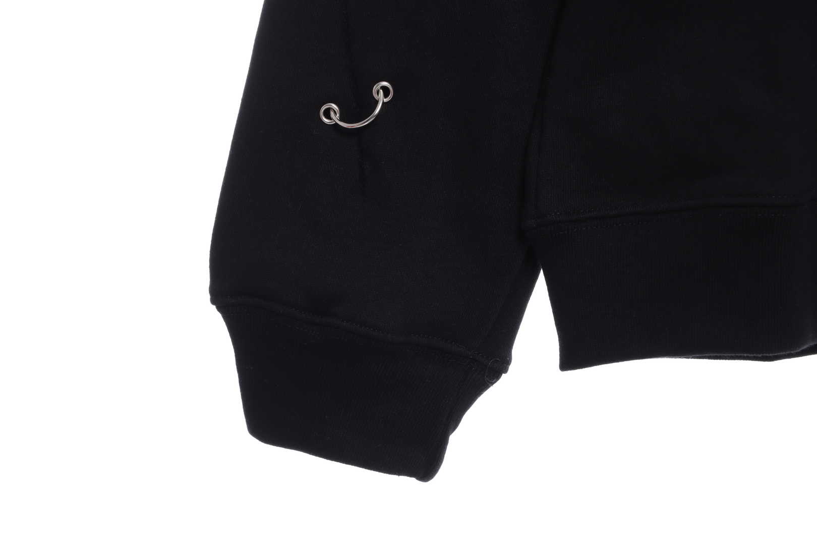 Givenchy Metal Smiley Face Crewneck Hoodie Black