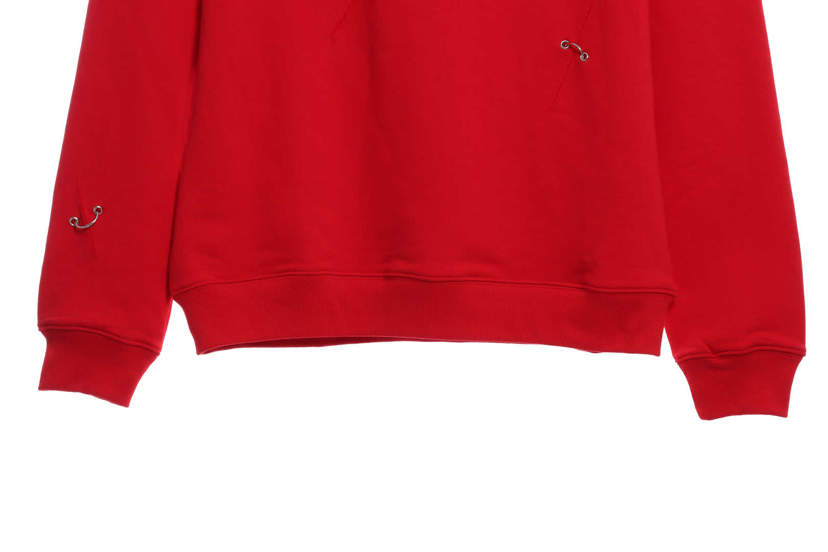 Givenchy Metal Smiley Face Crewneck Hoodie Red