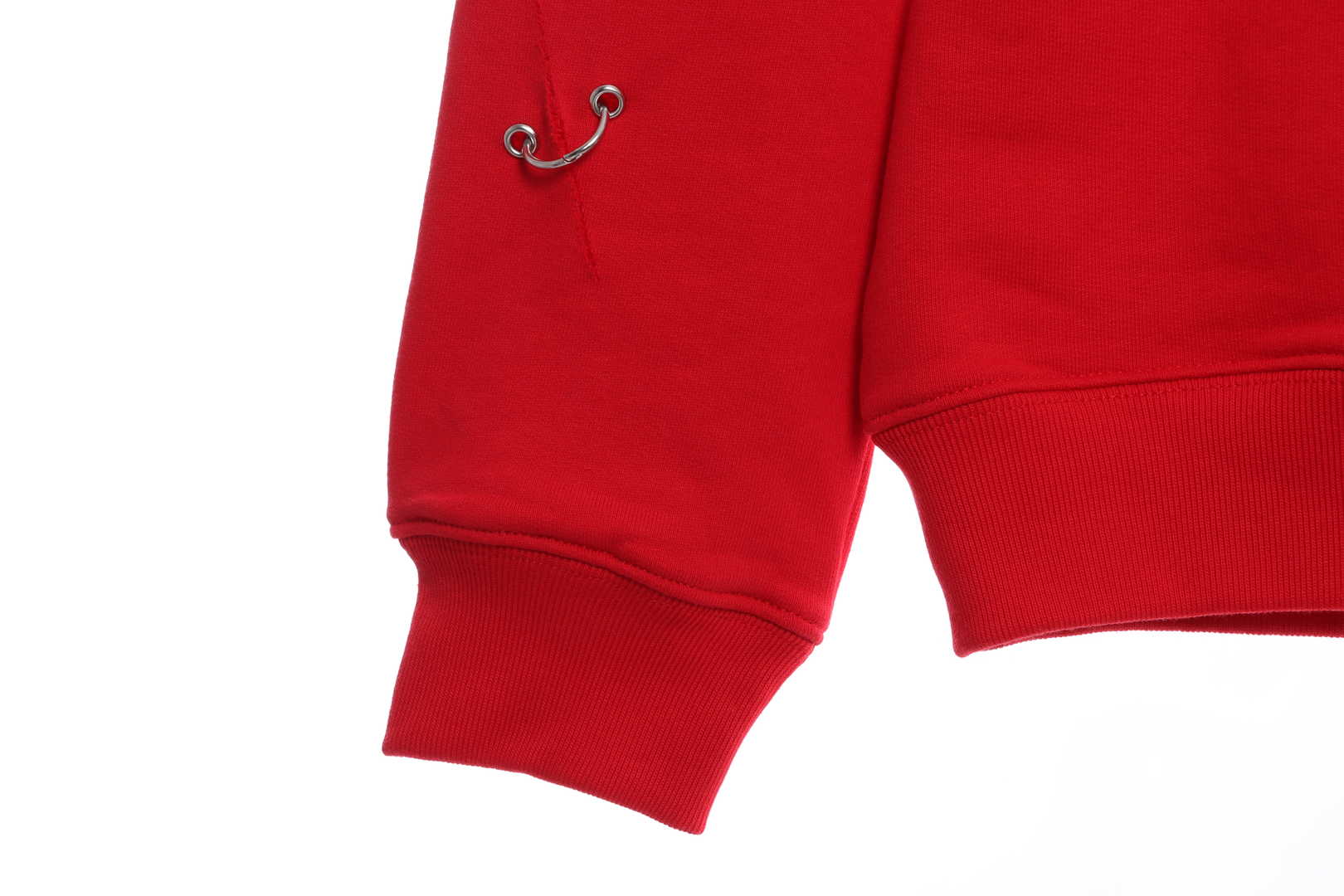 Givenchy Metal Smiley Face Crewneck Hoodie Red