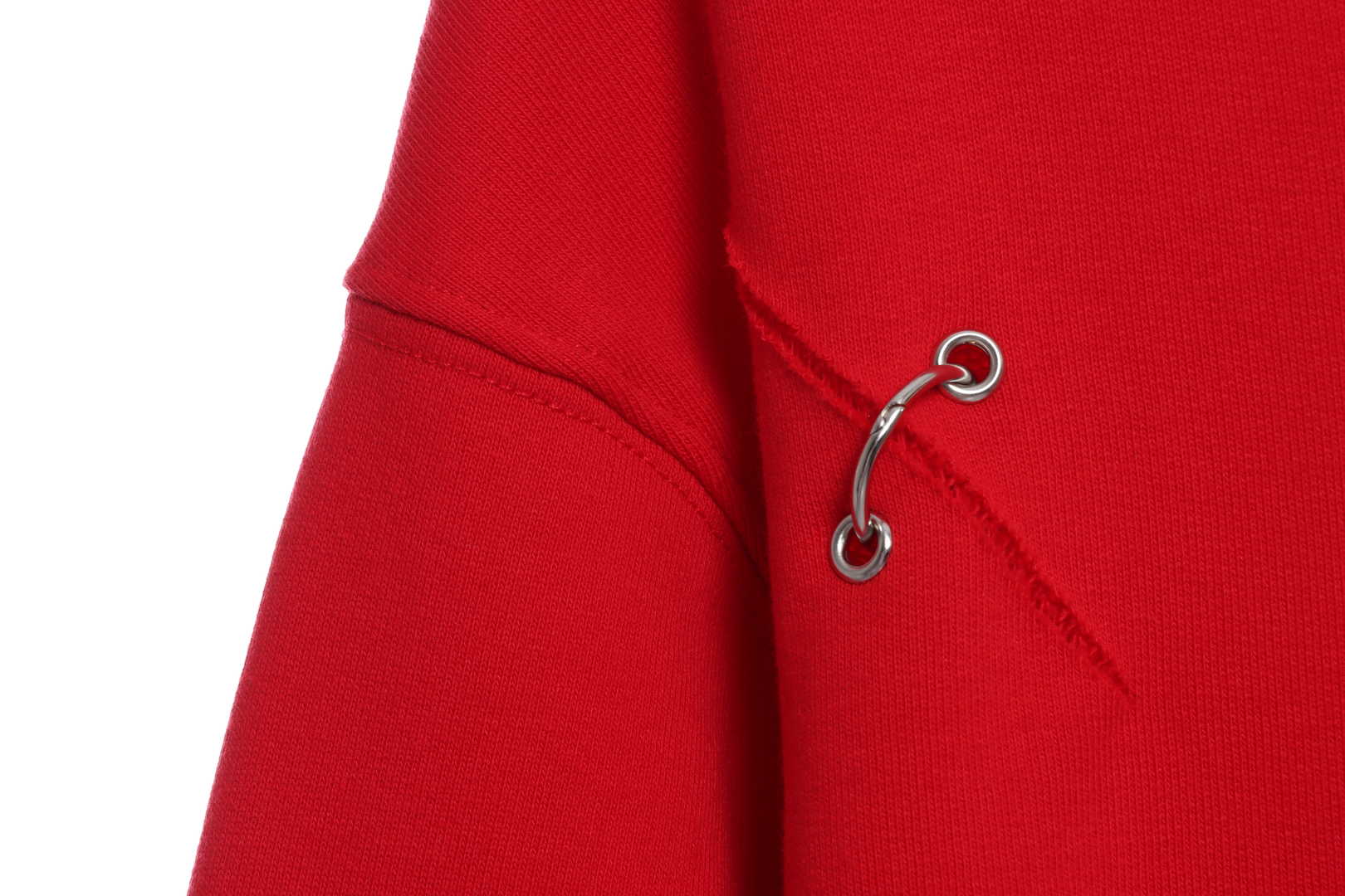 Givenchy Metal Smiley Face Crewneck Hoodie Red