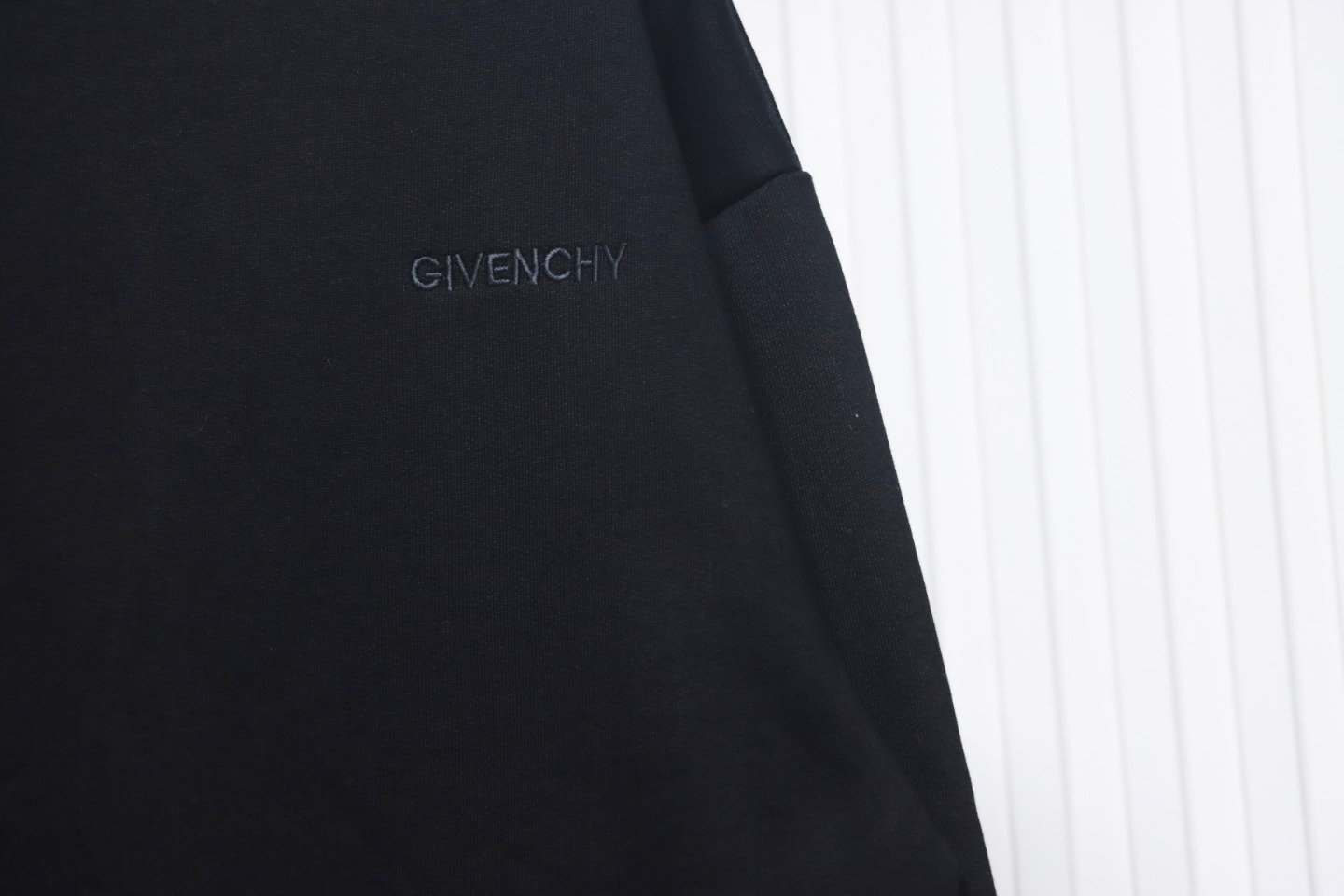 Givenchy Star Embroidered Crew Neck Hoodie Black