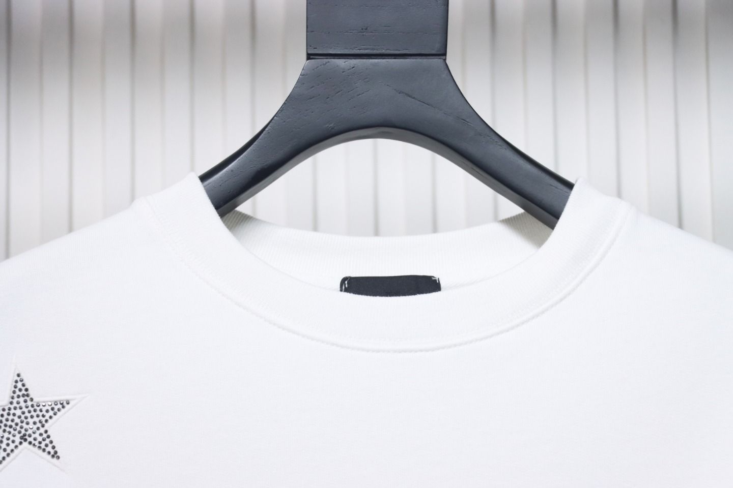 Givenchy Star Embroidered Crew Neck Hoodie White