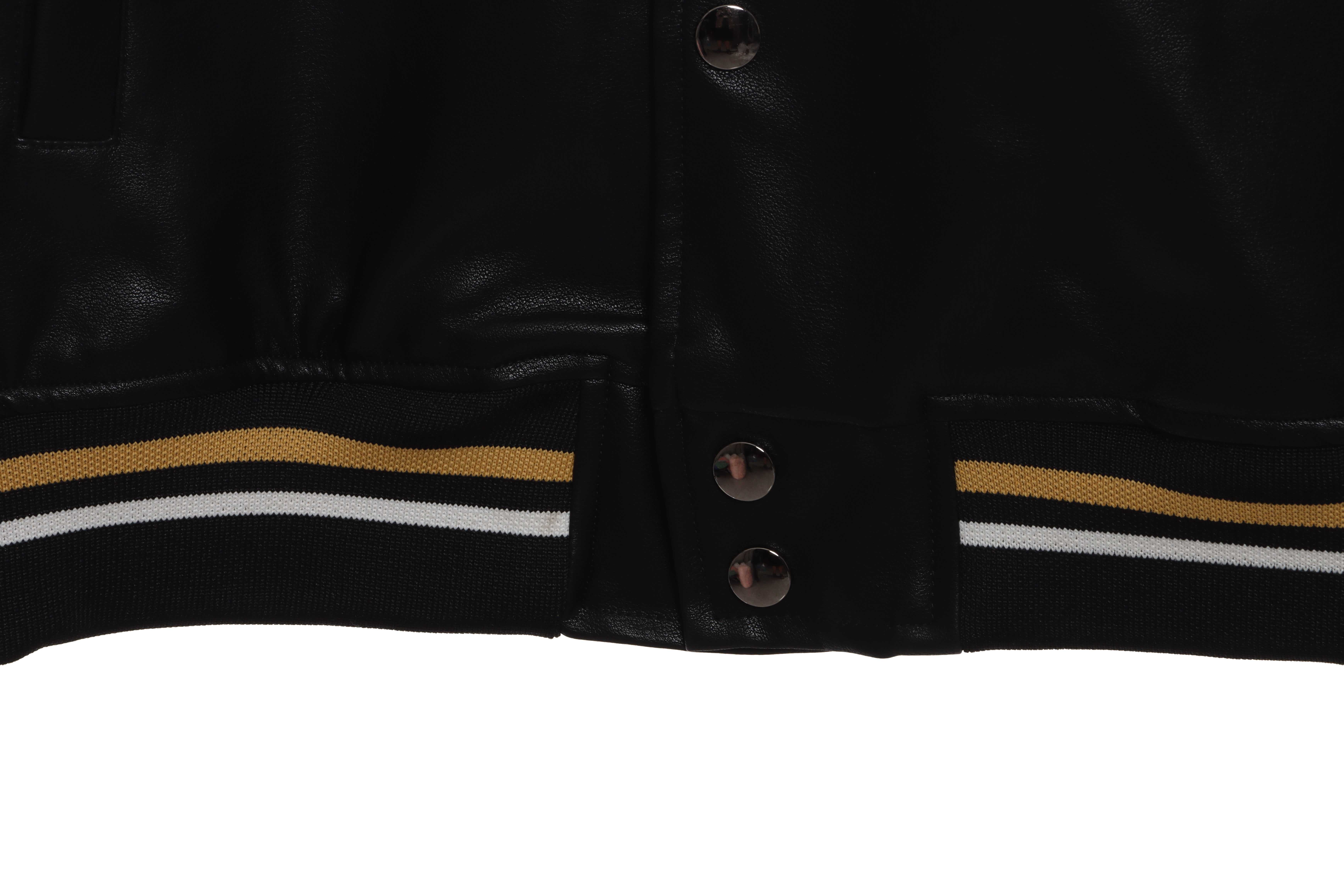 Givenchy Three-Dimensional Logo Patchwork Leather Sleeve Jacket