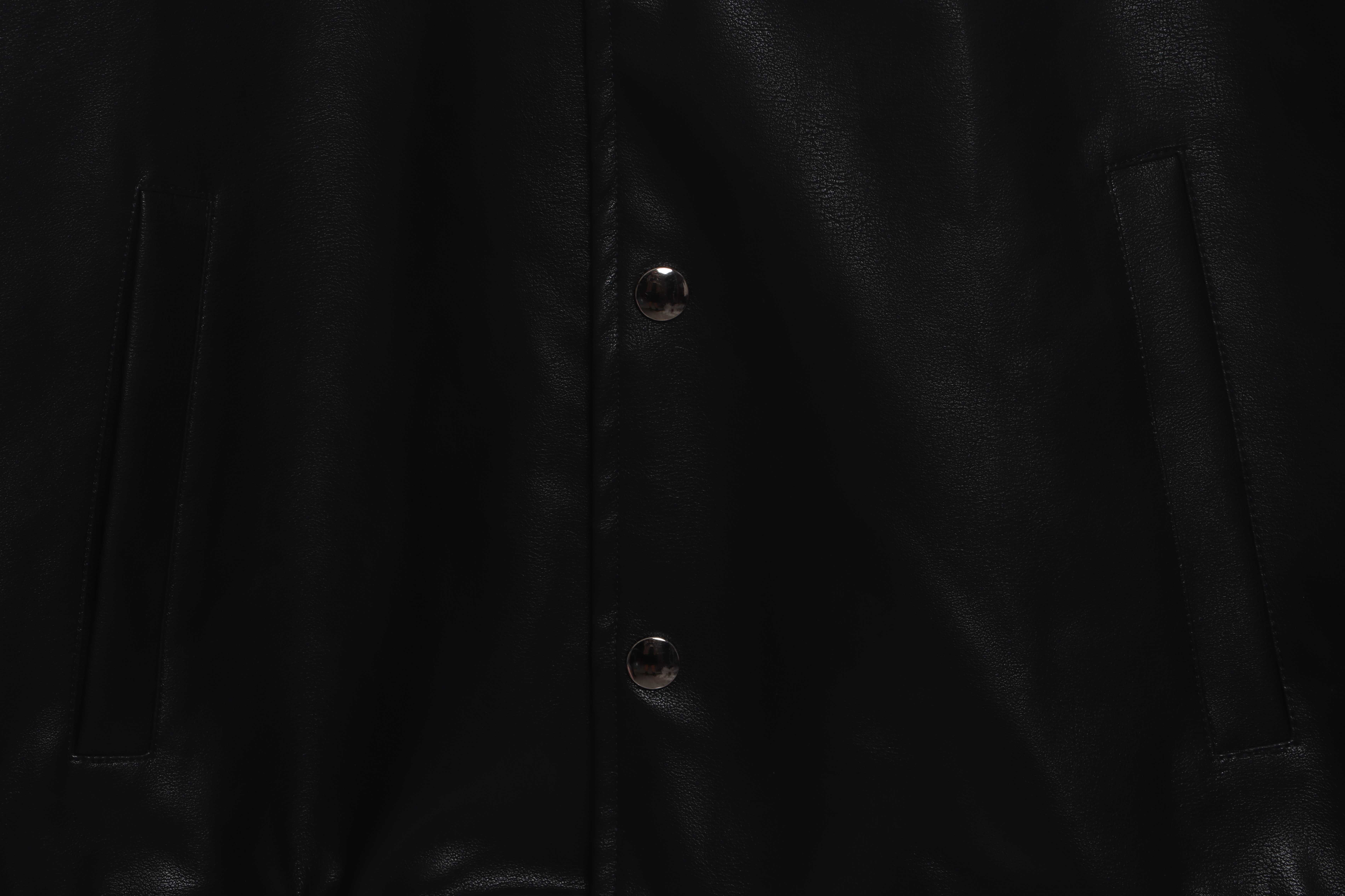 Givenchy Three-Dimensional Logo Patchwork Leather Sleeve Jacket