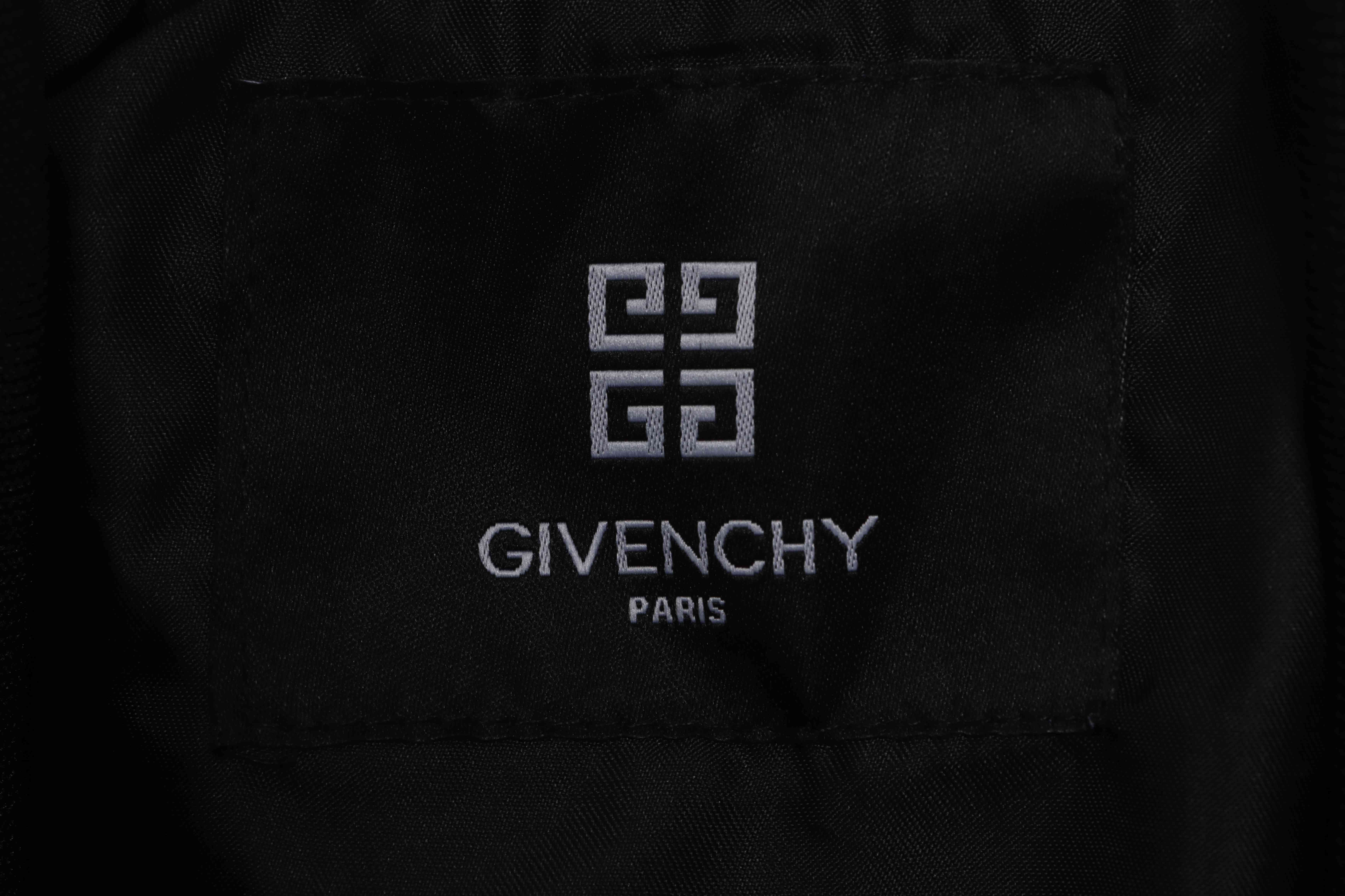 Givenchy Three-Dimensional Logo Patchwork Leather Sleeve Jacket