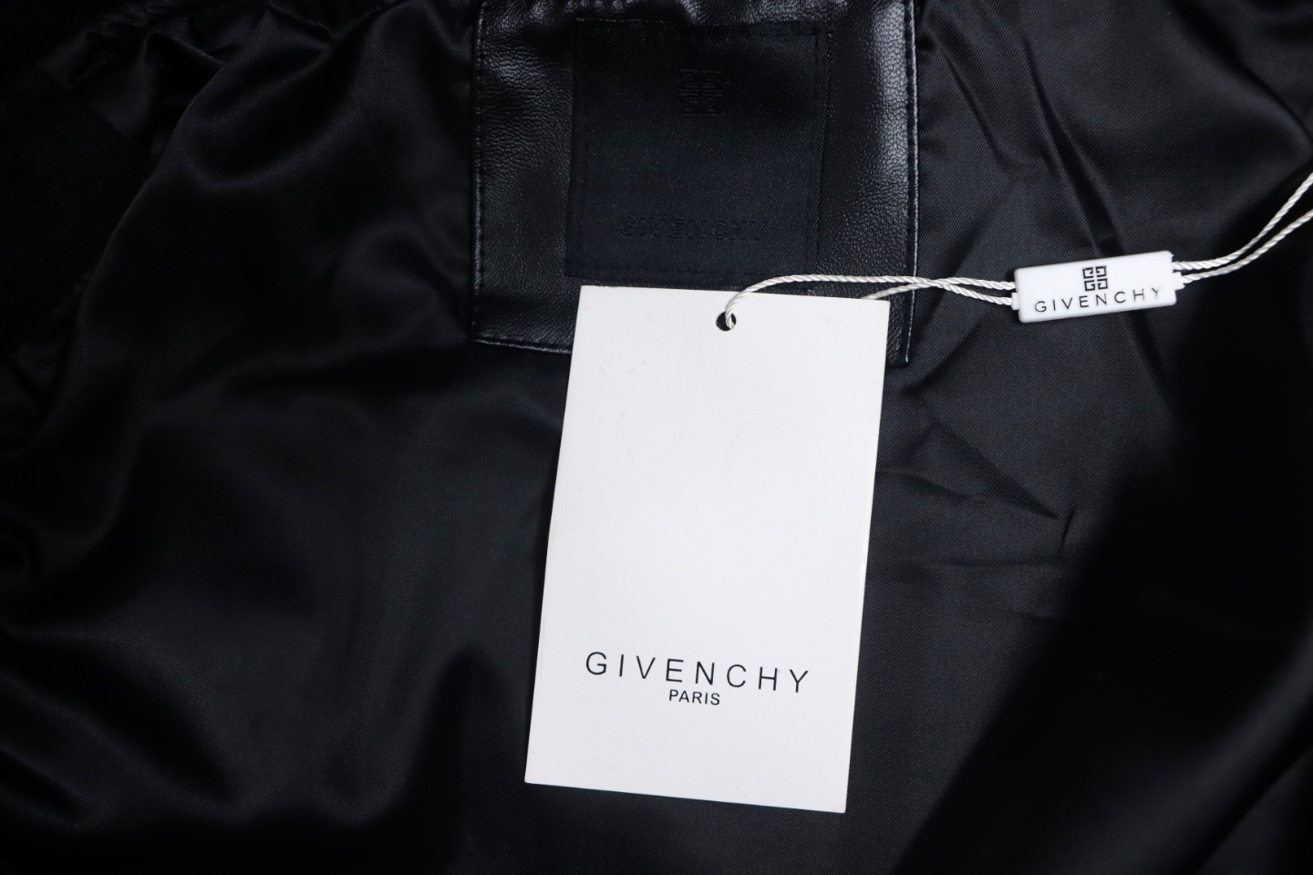Givenchy Three-Dimensional Patchwork Sleeve Hooded Baseball Jacket Black