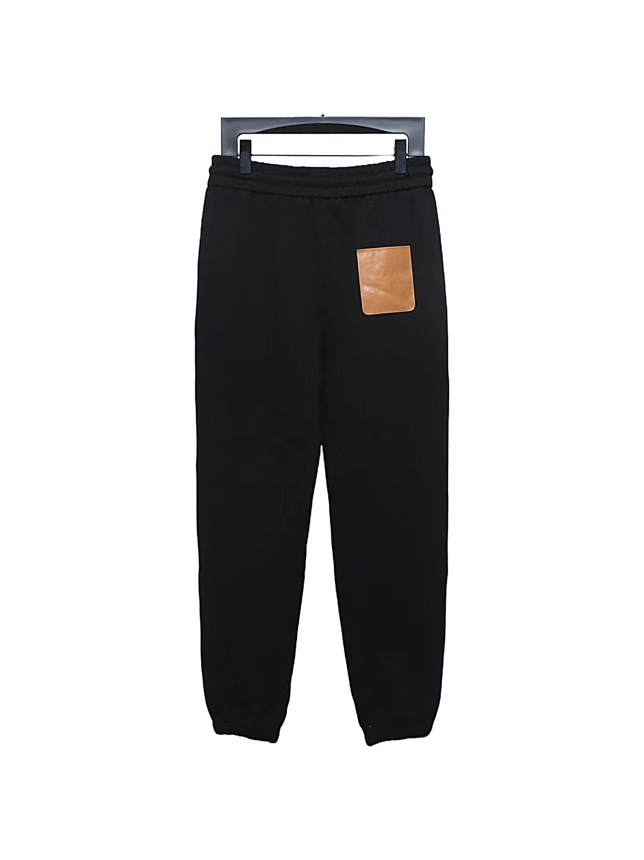 Loewe 23Fw Leather Logo Casual Trousers