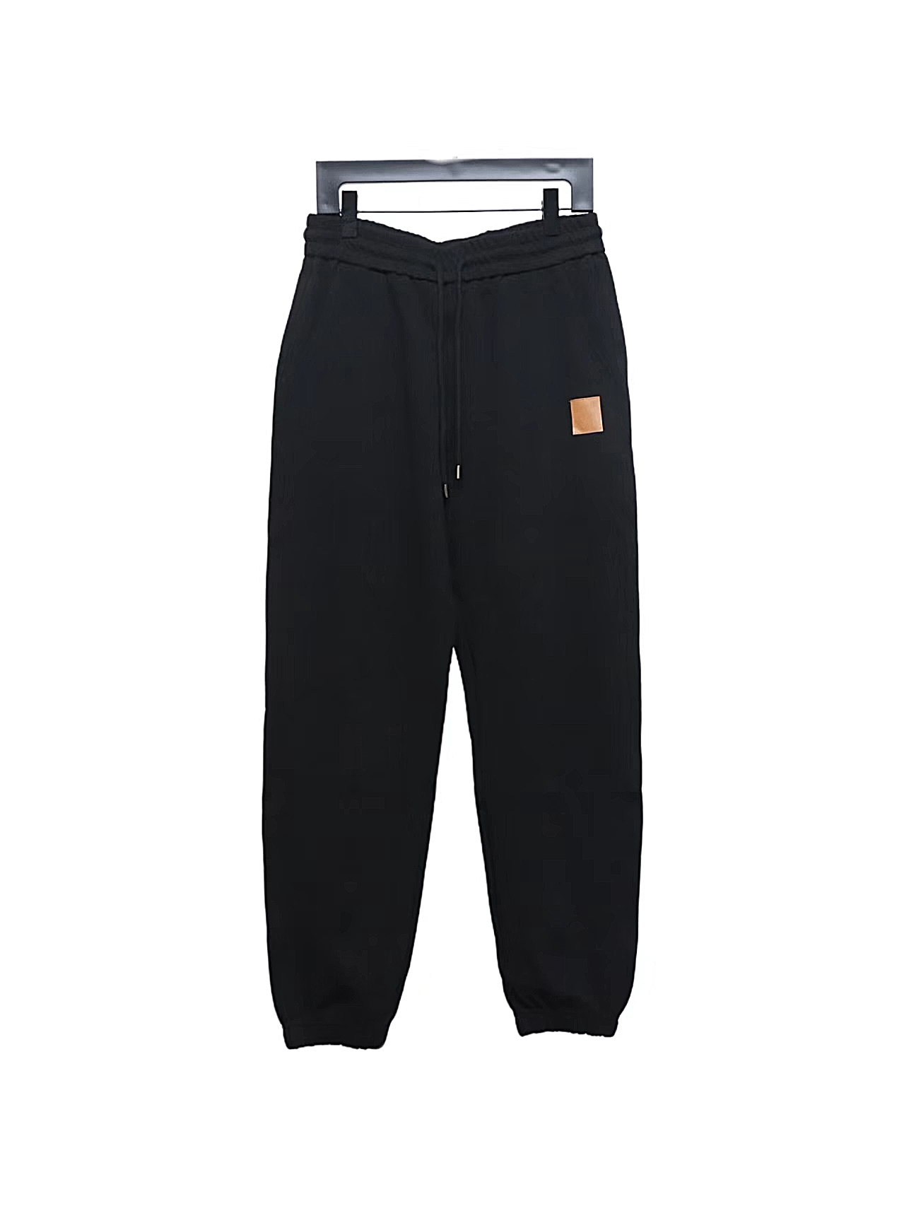 Loewe 23Fw Leather Logo Casual Trousers