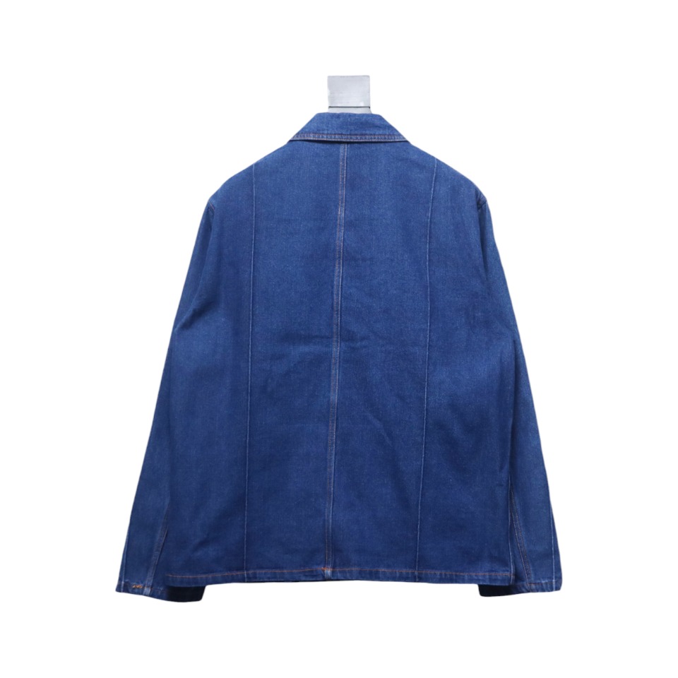 Loewe 23FW Leather Pocket Denim Denim Work Jacket