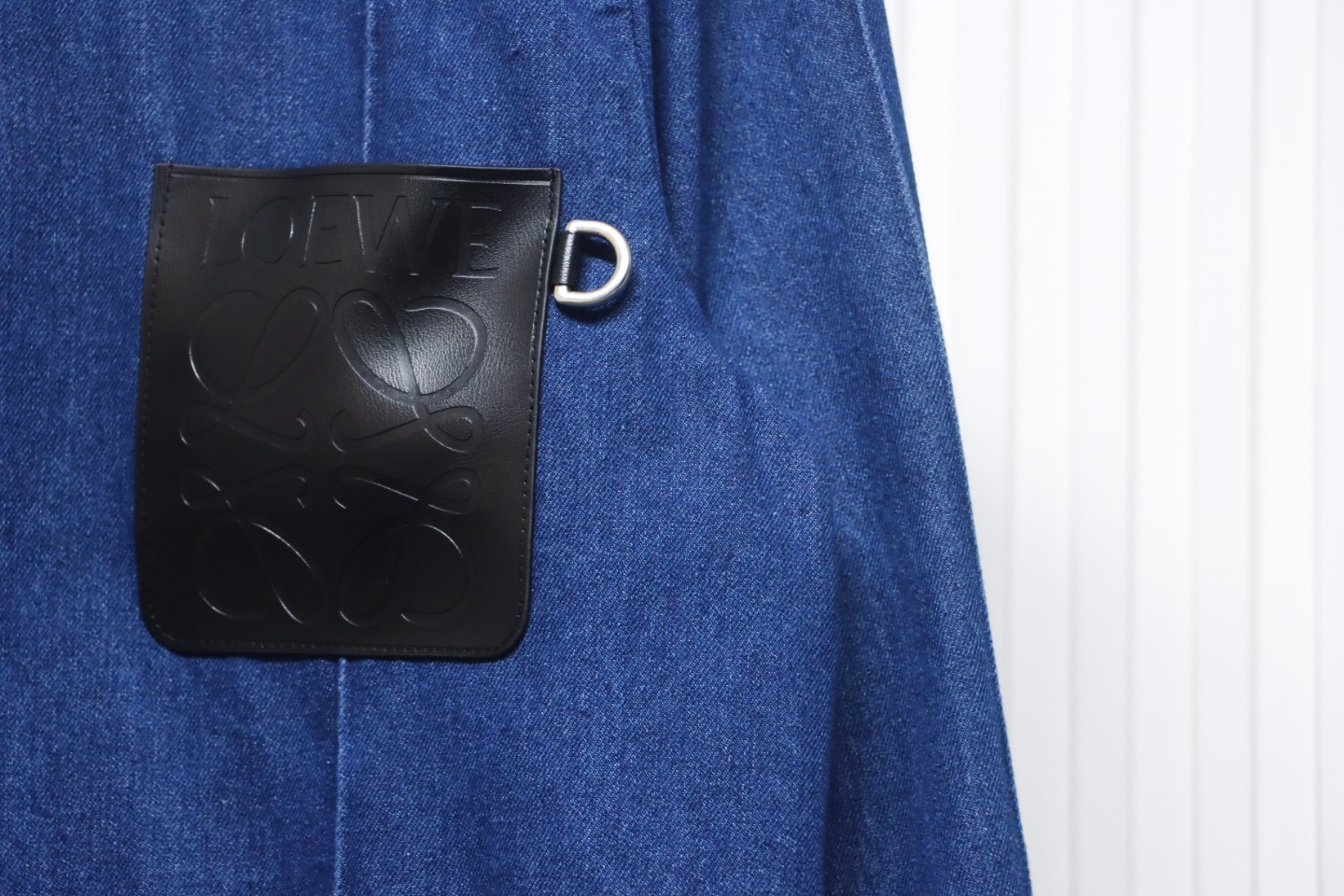 Loewe 23FW Leather Pocket Denim Denim Work Jacket