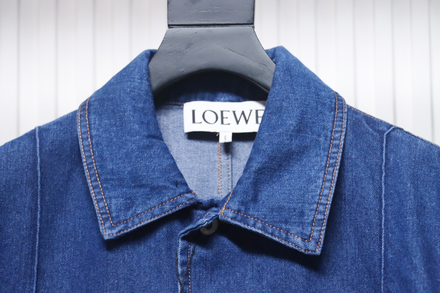 Loewe 23FW Leather Pocket Denim Denim Work Jacket