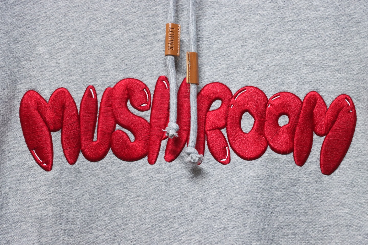 Loewe 23FW Mushroom Lettering Embroidered Hoodie