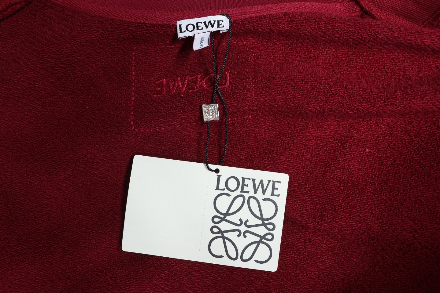 Loewe 24Fw Mountain Stream Waterfall Half Zip Stand Collar Hoodie