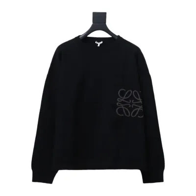 Loewe 24Fw Pocket Floral Jacquard Crew Neck Sweater 01