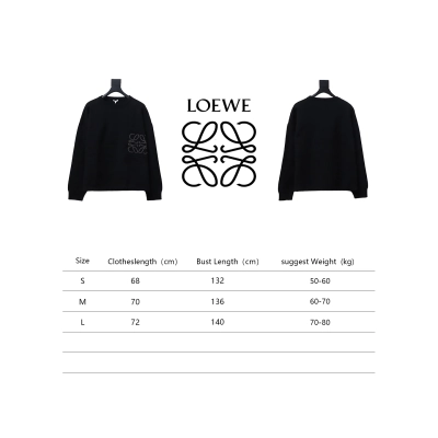 Loewe 24Fw Pocket Floral Jacquard Crew Neck Sweater Black 02