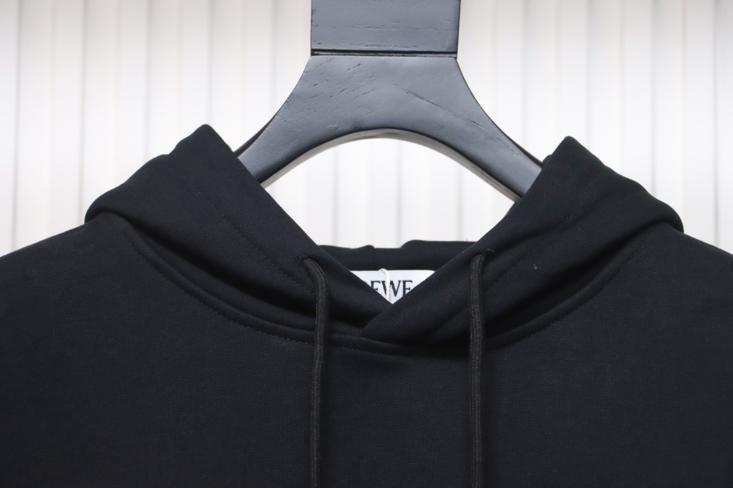 Loewe 24SS Large Letter Print Hooded Hoodie Black