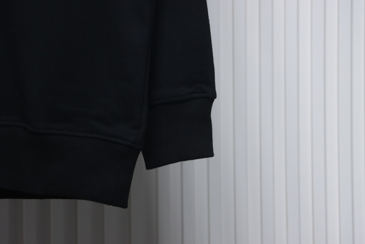 Loewe 24SS Twill Logo Crew Neck Hoodie Black