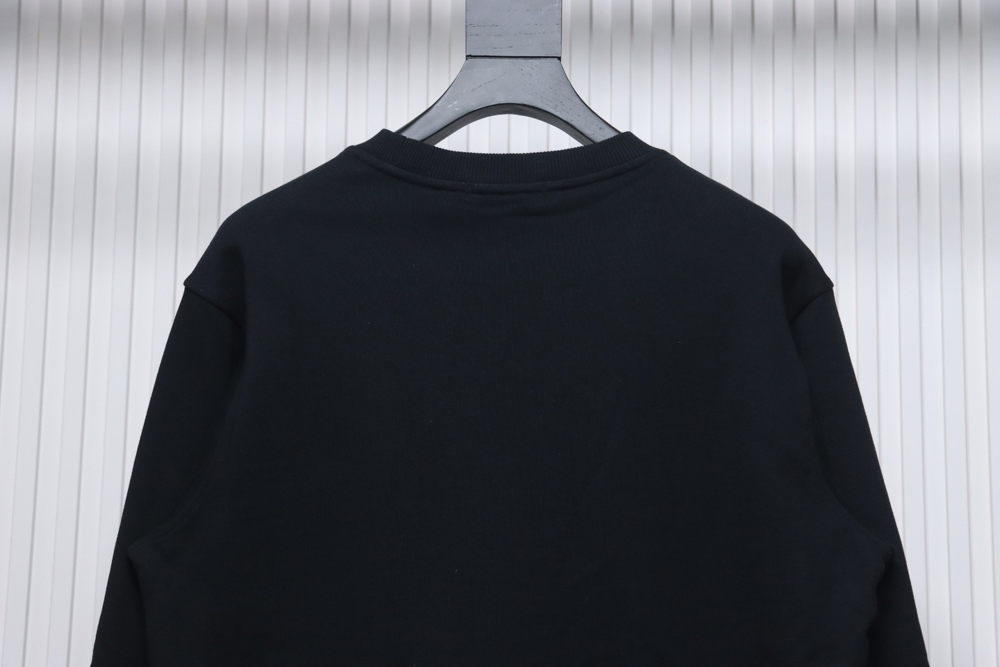 Loewe 24SS Twill Logo Crew Neck Hoodie Black