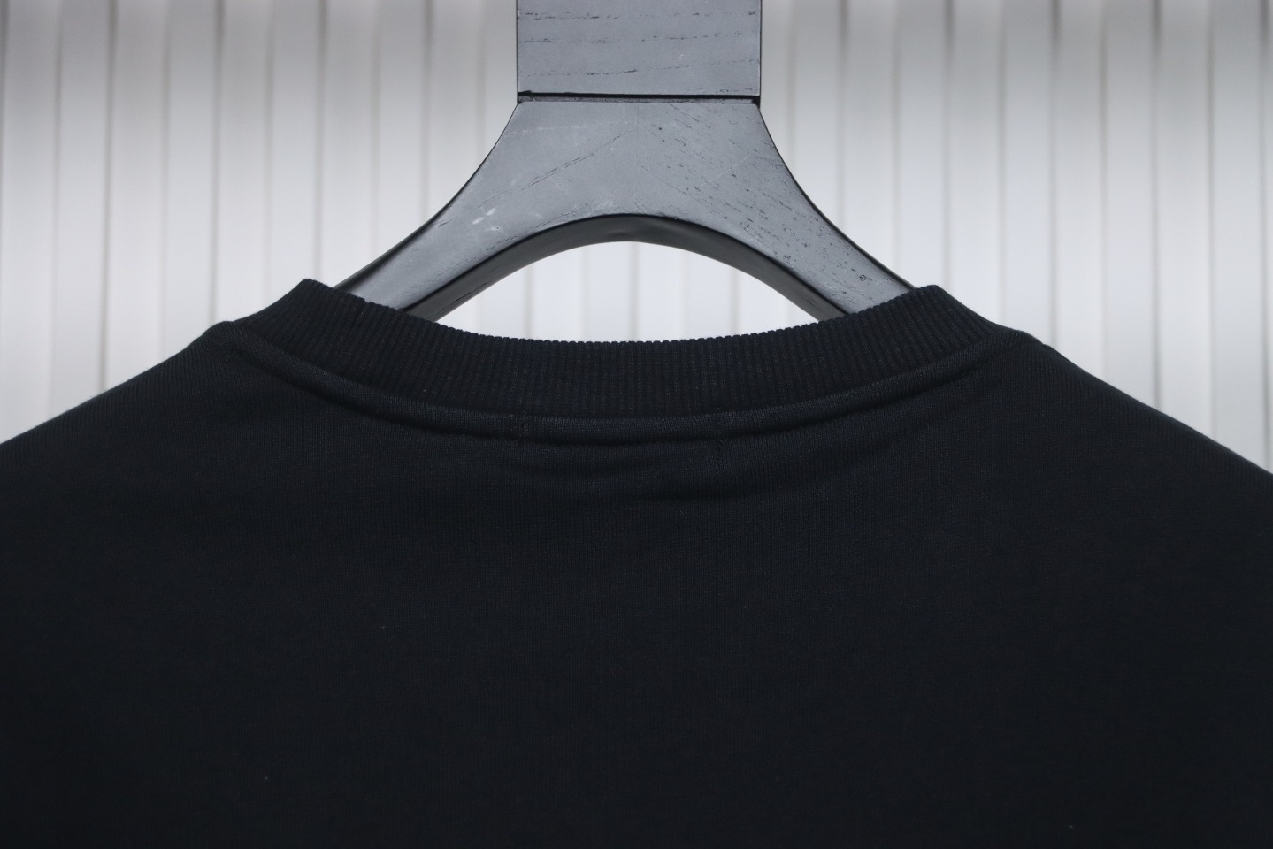 Loewe 24SS Twill Logo Crew Neck Hoodie Black