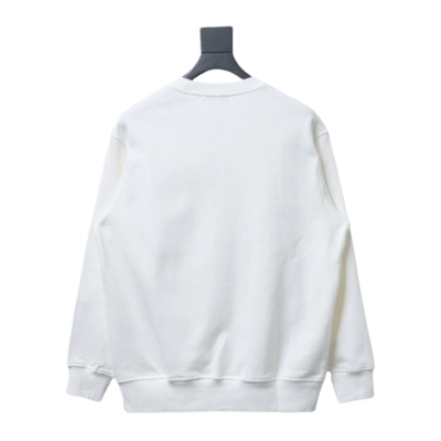 Loewe 24SS Twill Logo Crew Neck Hoodie White 02