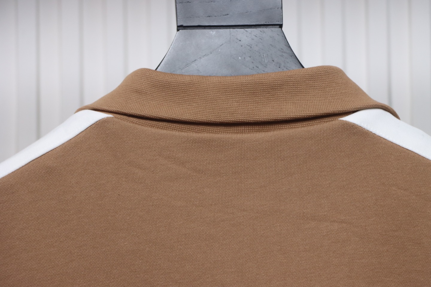 Loewe Arm Patchwork Chest Logo Zip-Up Jacket Brown