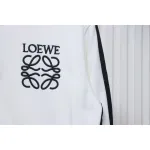 Loewe Arm Patchwork Chest Logo Zip-Up Jacket White