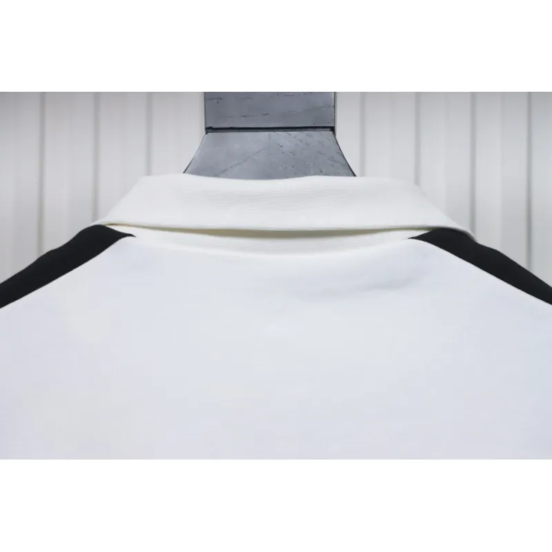 Loewe Arm Patchwork Chest Logo Zip-Up Jacket White