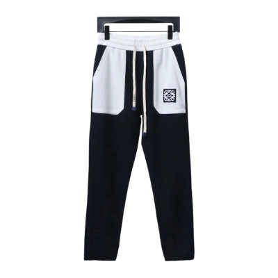 Loewe Big Pocket Totoro Colorblock Embroidered Waffle Trousers 01