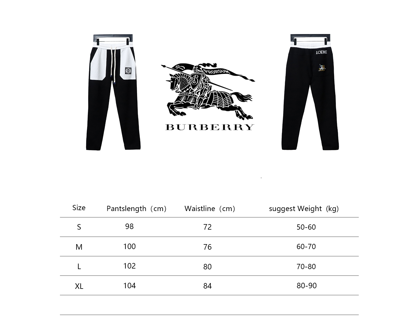 Loewe Big Pocket Totoro Colorblock Embroidered Waffle Trousers