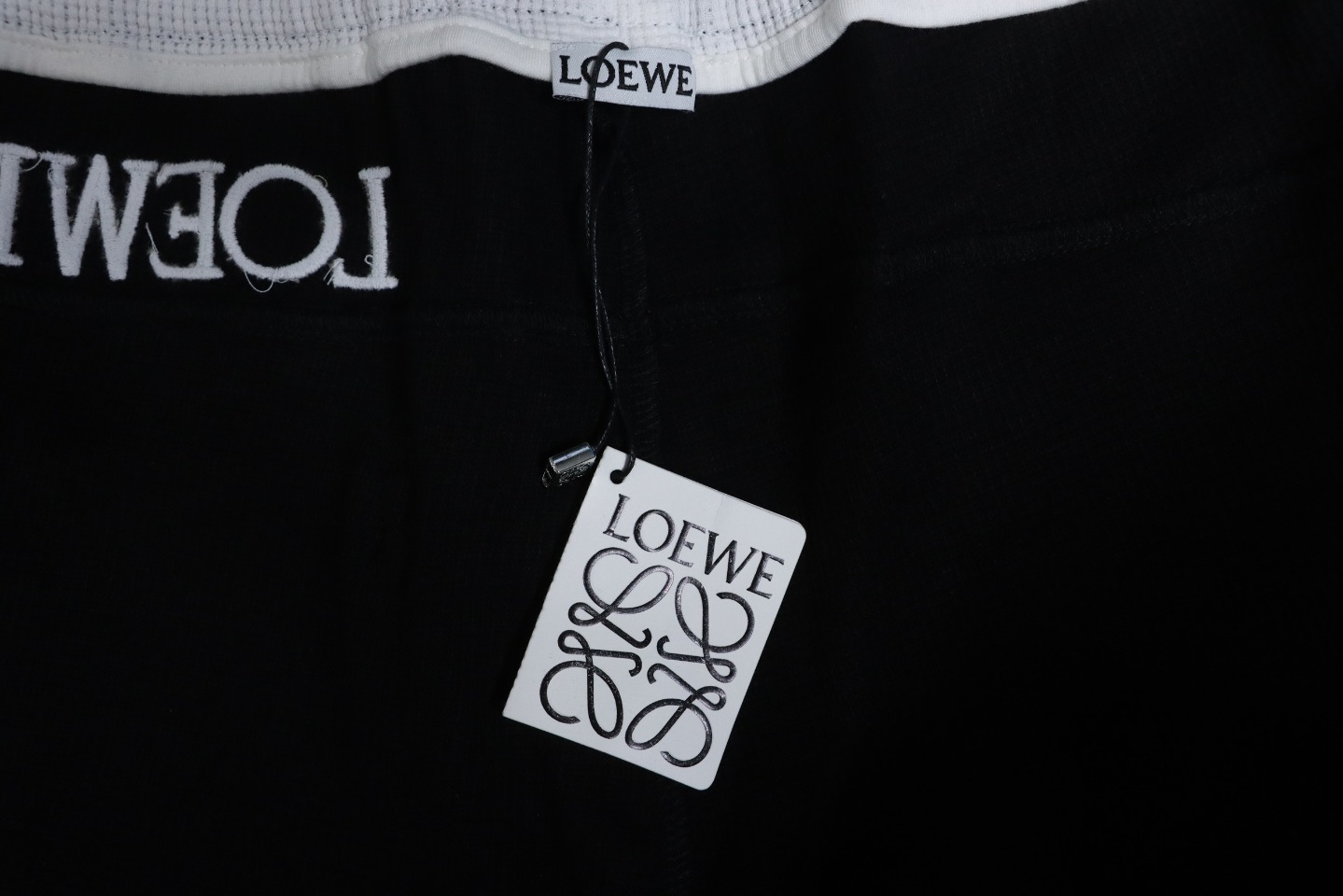 Loewe Big Pocket Totoro Colorblock Embroidered Waffle Trousers