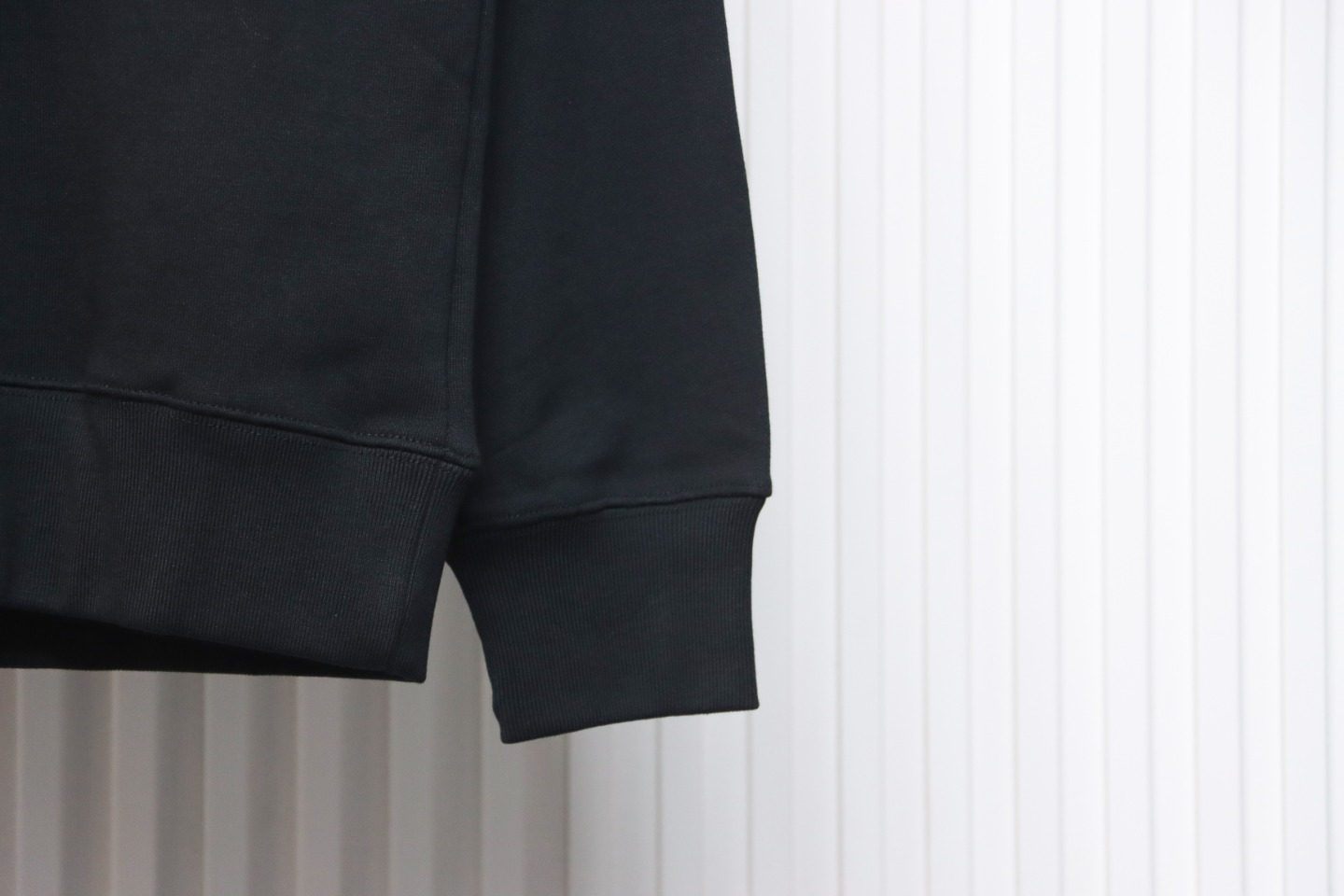 Loewe Embossed Logo Leather Pocket Hooded Hoodie Black