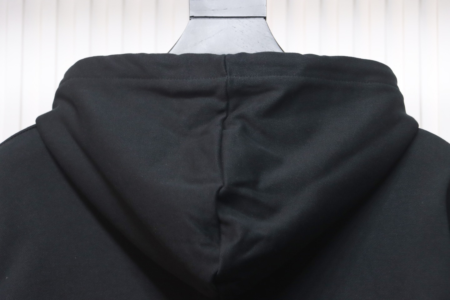 Loewe Embossed Logo Leather Pocket Hooded Hoodie Black