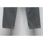 Loewe Glitch Style Embroidered LOGO Jeans Black
