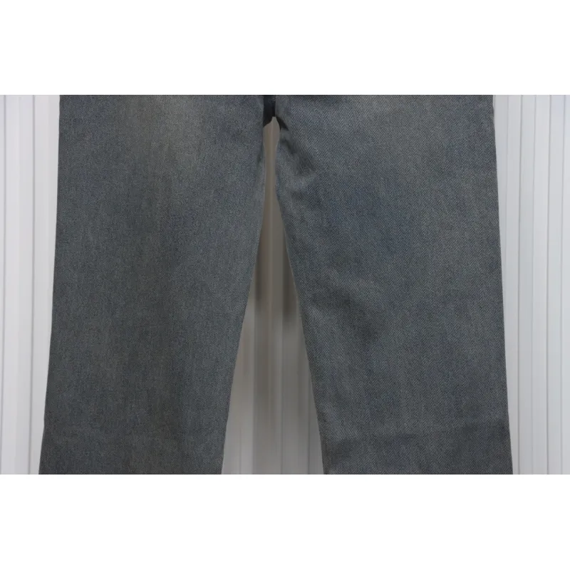 Loewe Glitch Style Embroidered LOGO Jeans Black
