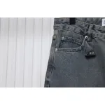 Loewe Glitch Style Embroidered LOGO Jeans Black
