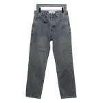 Loewe Glitch Style Embroidered LOGO Jeans Black