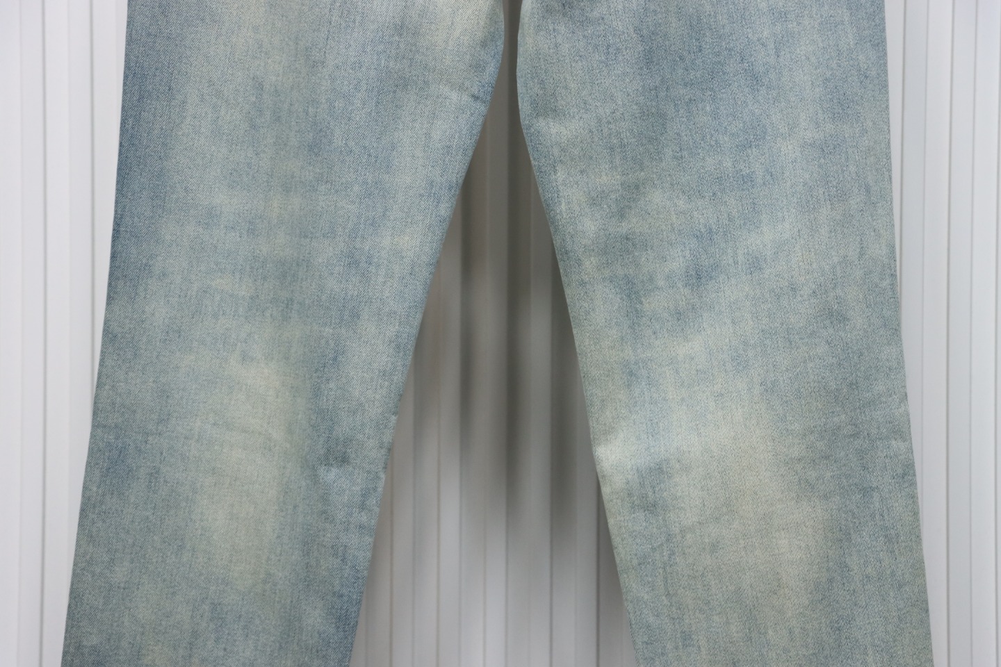 Loewe Glitch Style Embroidered LOGO Jeans Blue