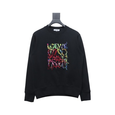 Loewe Hand-Cranked Tassel Embroidered Crew Neck Hoodie 01