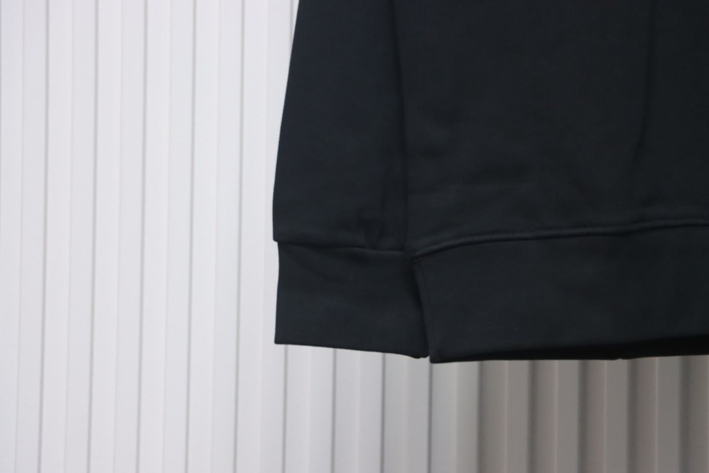 Loewe Hollow Smiley Face Round Neck Hoodie Black