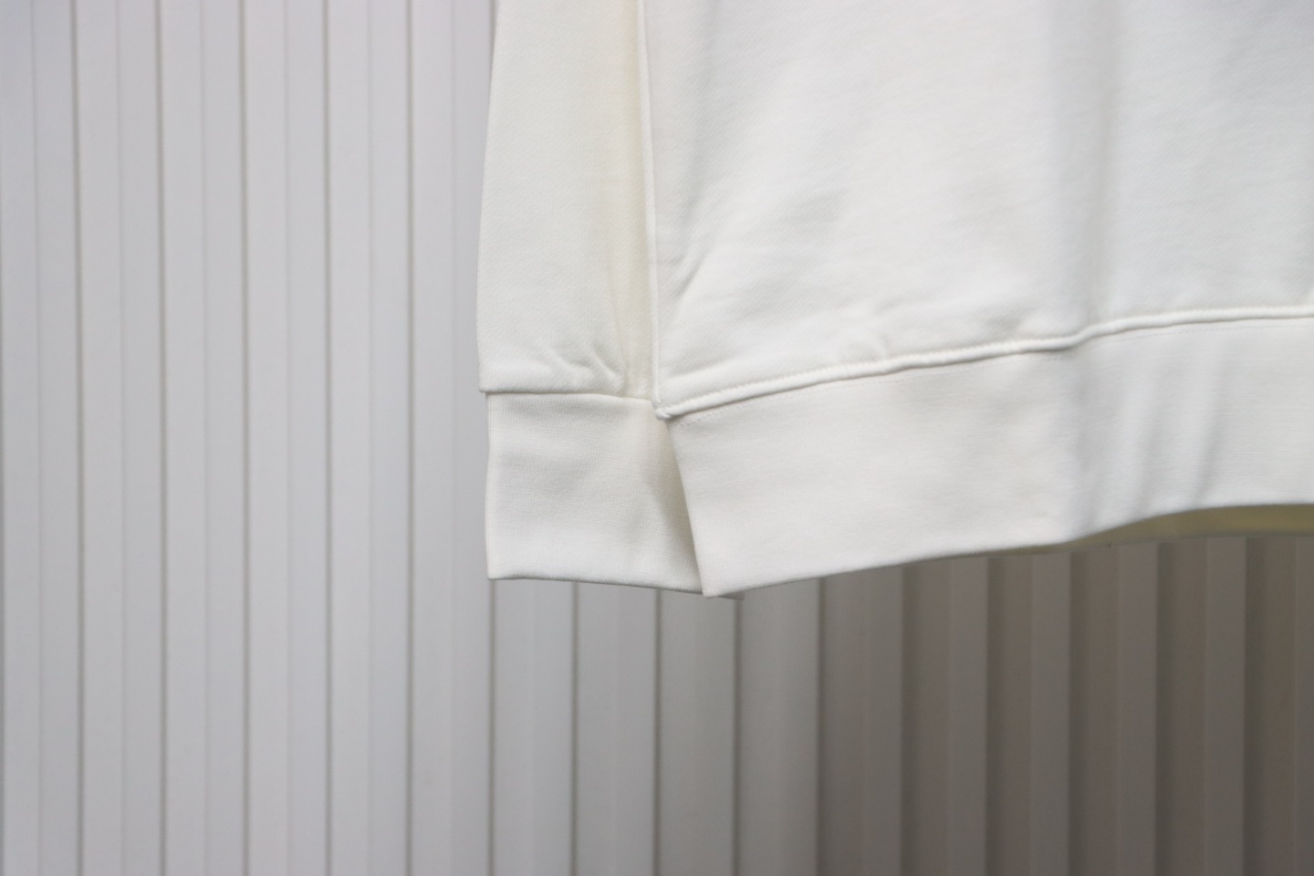 Loewe Hollow Smiley Face Round Neck Hoodie White