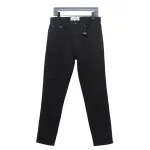 Loewe Jeans With Flame Embroidery And Logo On The Back Black