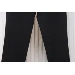Loewe Jeans With Flame Embroidery And Logo On The Back Black