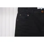 Loewe Jeans With Flame Embroidery And Logo On The Back Black