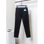 Loewe Jeans With Flame Embroidery And Logo On The Back Black