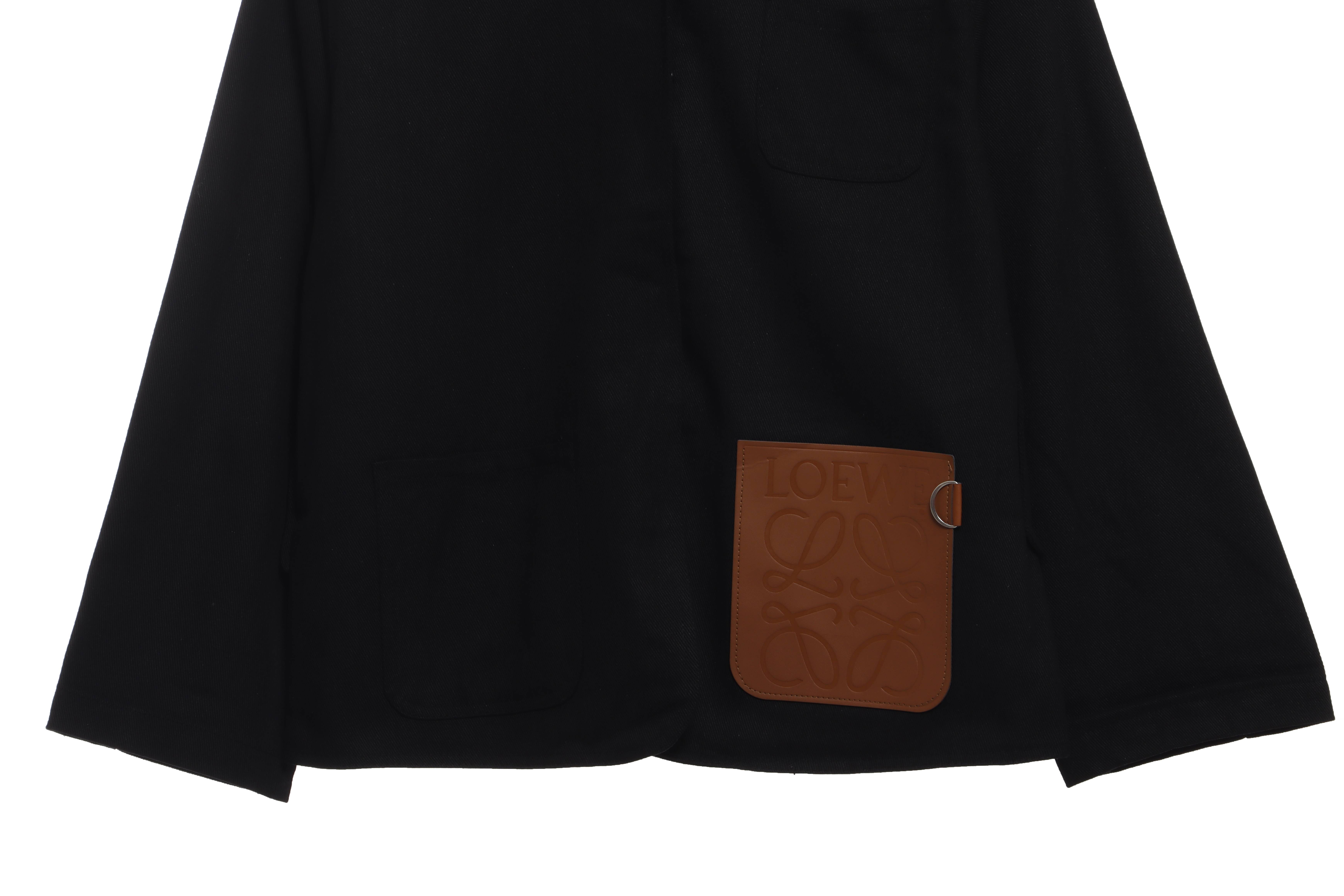 Loewe Leather Pocket Long Sleeve Shirt