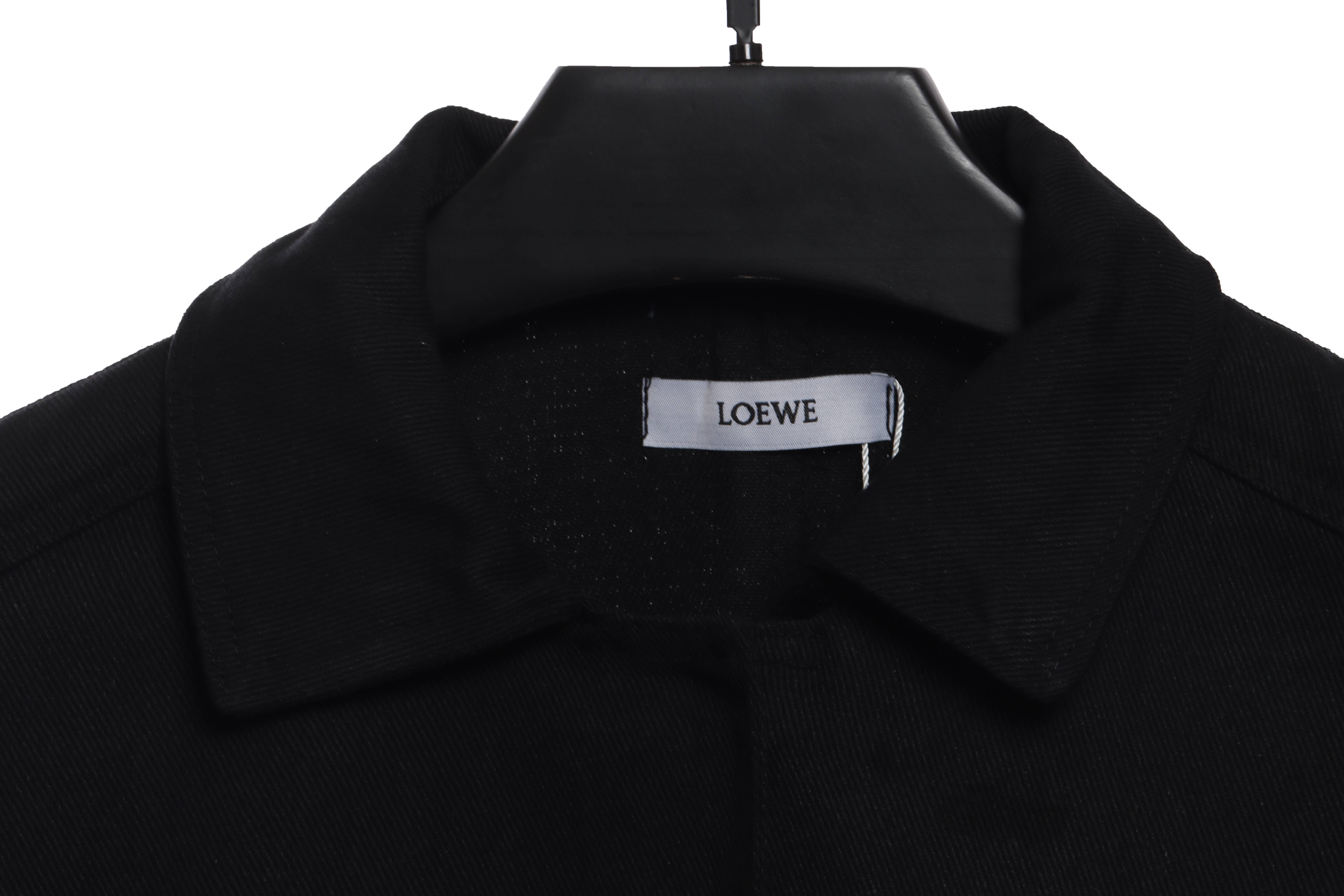 Loewe Leather Pocket Long Sleeve Shirt