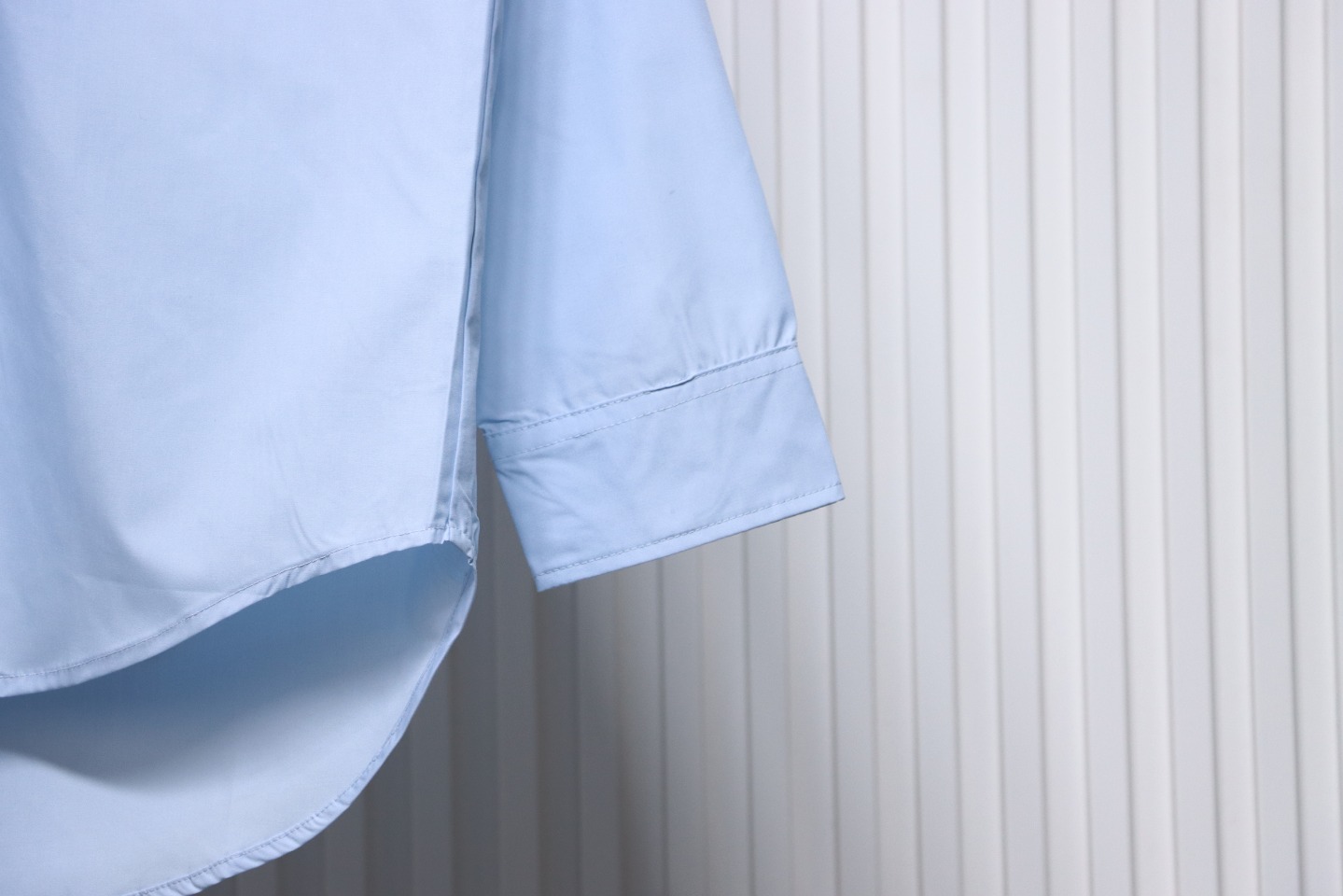 Loewe New Chest Pocket Cuffs Embroidered Logo Lapel Shirt Blue